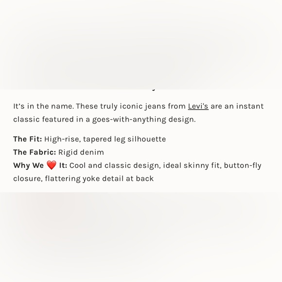 NWT Levi’s Wedgie Icon Jeans in Athen’s Askeep - Picture 9 of 9